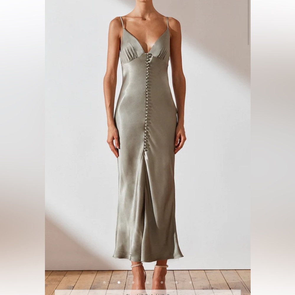 Shona Joy will sage dress with button detailing